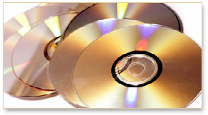 Audio CDs used for recordings for blind people